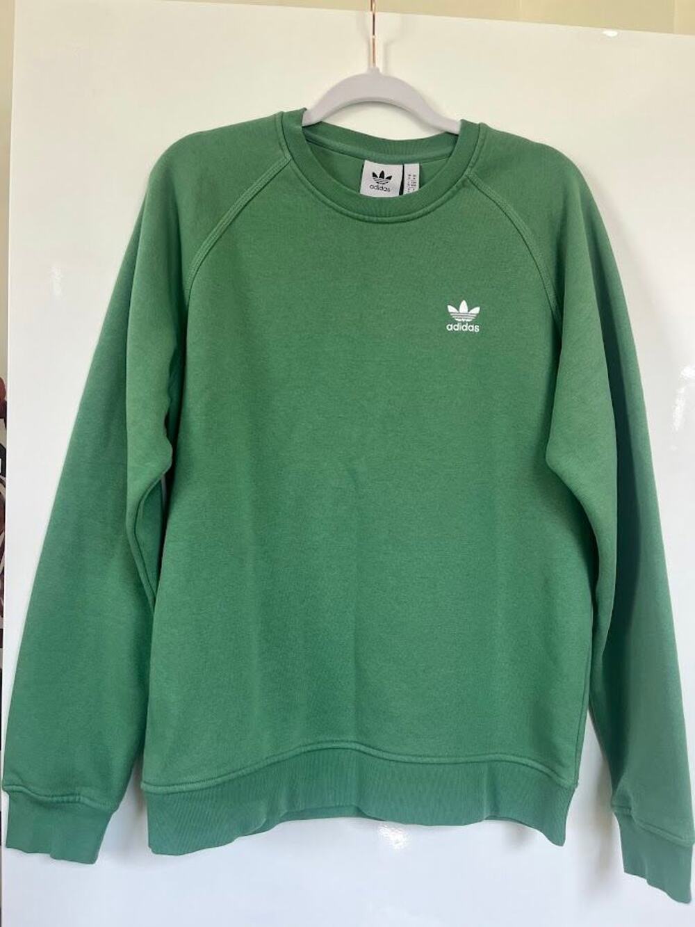 2024 Adidas Originals Adicolor Essentials Crewneck Sweatshirt in Preloved Green